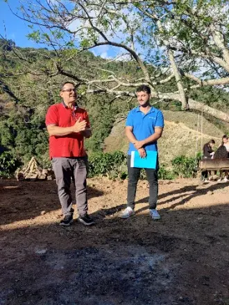 2023 — Finca inauguration with the local community.